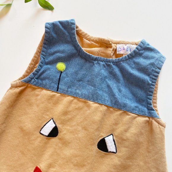 Babalooi Face Corduroy Jumper Dress | Size 4 - Picture 2 of 5